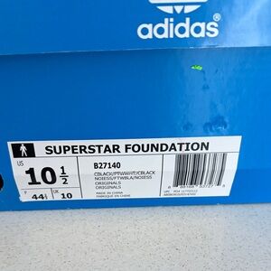 adidas Superstar Foundation Shoes Black/White